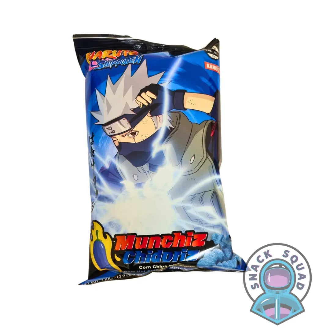 Naruto Munchiz Chidoriz Blue Hot Chilli & Lime 110g (Turkey) Snack Squad