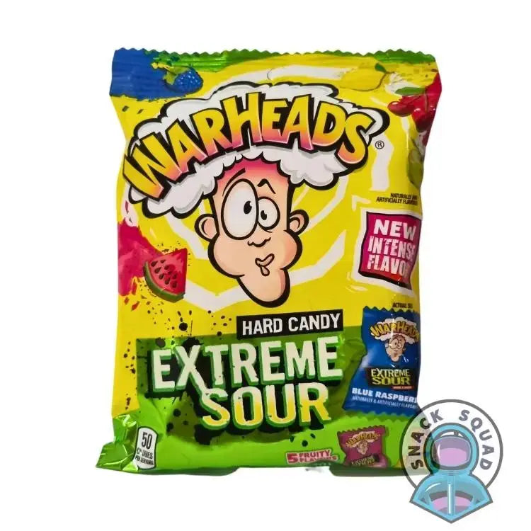 Warheads Extreme Sour Peg Bag Hard Candy 56g Snack Squad