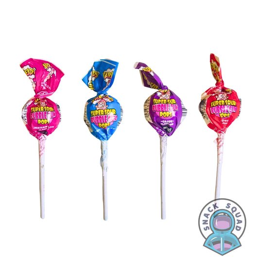 Warheads Super Sour Bubblegum Pops (USA) Snack Squad
