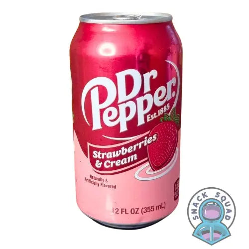 Dr Pepper Strawberry Cream Soda 355ml (USA) Snack Squad