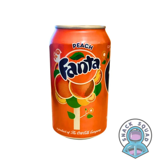 Fanta Peach Can 355ml (USA) Snack Squad
