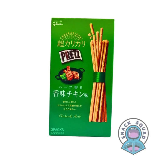 Glico Pretz Super Crunchy Chicken & Herb 60g - Snack Squad - Snack Squad - Candy - Crisps - sweets - American - Japanese - snacks