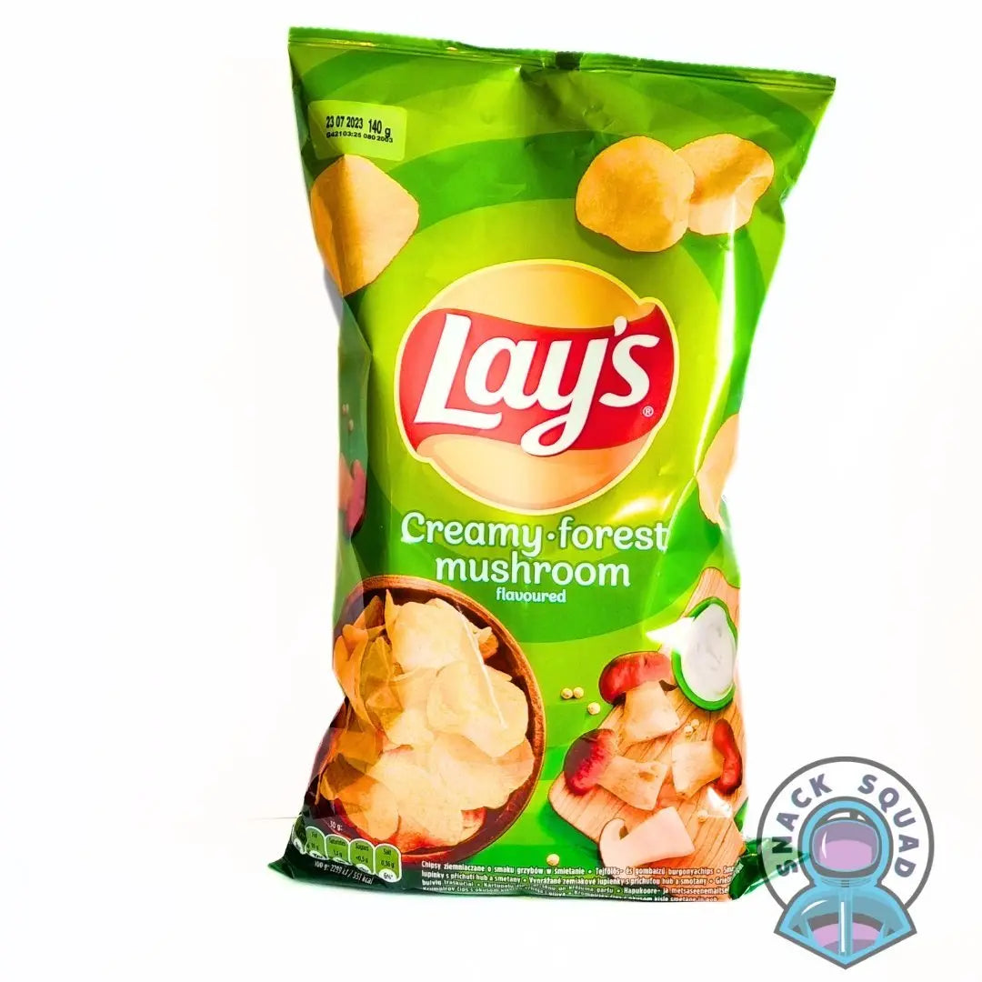 Lays Creamy Forest Mushroom 140g - Snack Squad - Snack Squad - Candy - Crisps - sweets - American - Japanese - snacks