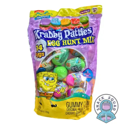 SpongeBob Krabby Patty Gummy Candy Mix Egg Hunts 126g (USA) Snack Squad