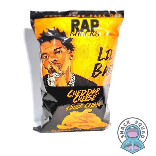 Rap Snacks Lil Baby Cheddar Cheese & Sour Cream 71g - Snack Squad - Snack Squad - Candy - Crisps - sweets - American - Japanese - snacks