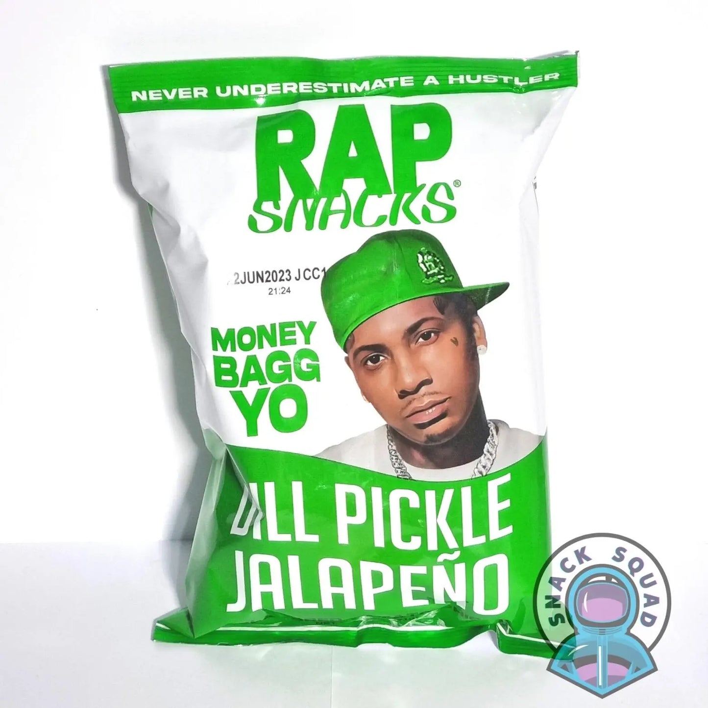 Rap Snacks Money Bagg Dill Pickle Jalapeno 71g - Snack Squad - Snack Squad - Candy - Crisps - sweets - American - Japanese - snacks