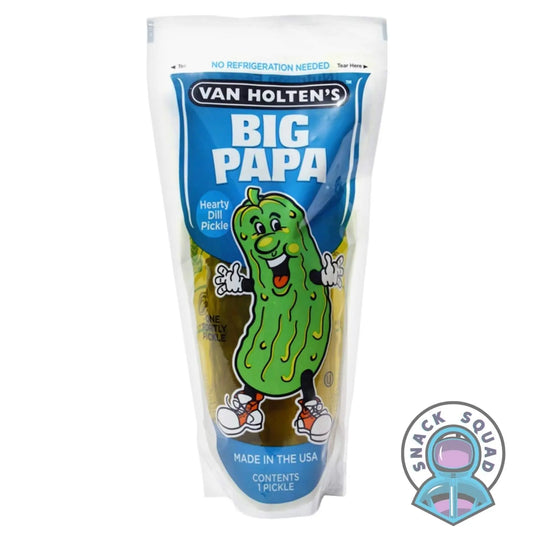 Van Holten's BIG PAPA Pickle in a Pouch - Snack Squad - Snack Squad - Candy - Crisps - sweets - American - Japanese - snacks