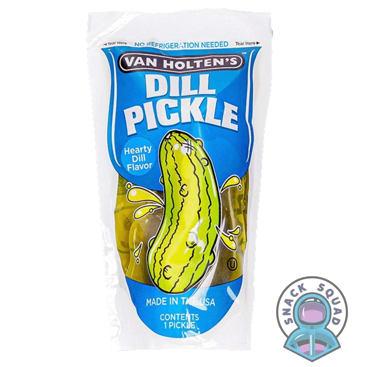 Van Holten's DILL Pickle in a Pouch - Snack Squad - Snack Squad - Candy - Crisps - sweets - American - Japanese - snacks