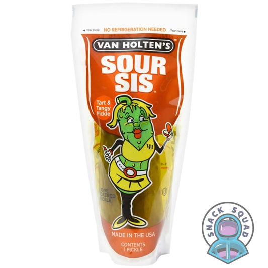 Van Holten's SOUR SIS Pickle in a Pouch - Snack Squad - Snack Squad - Candy - Crisps - sweets - American - Japanese - snacks