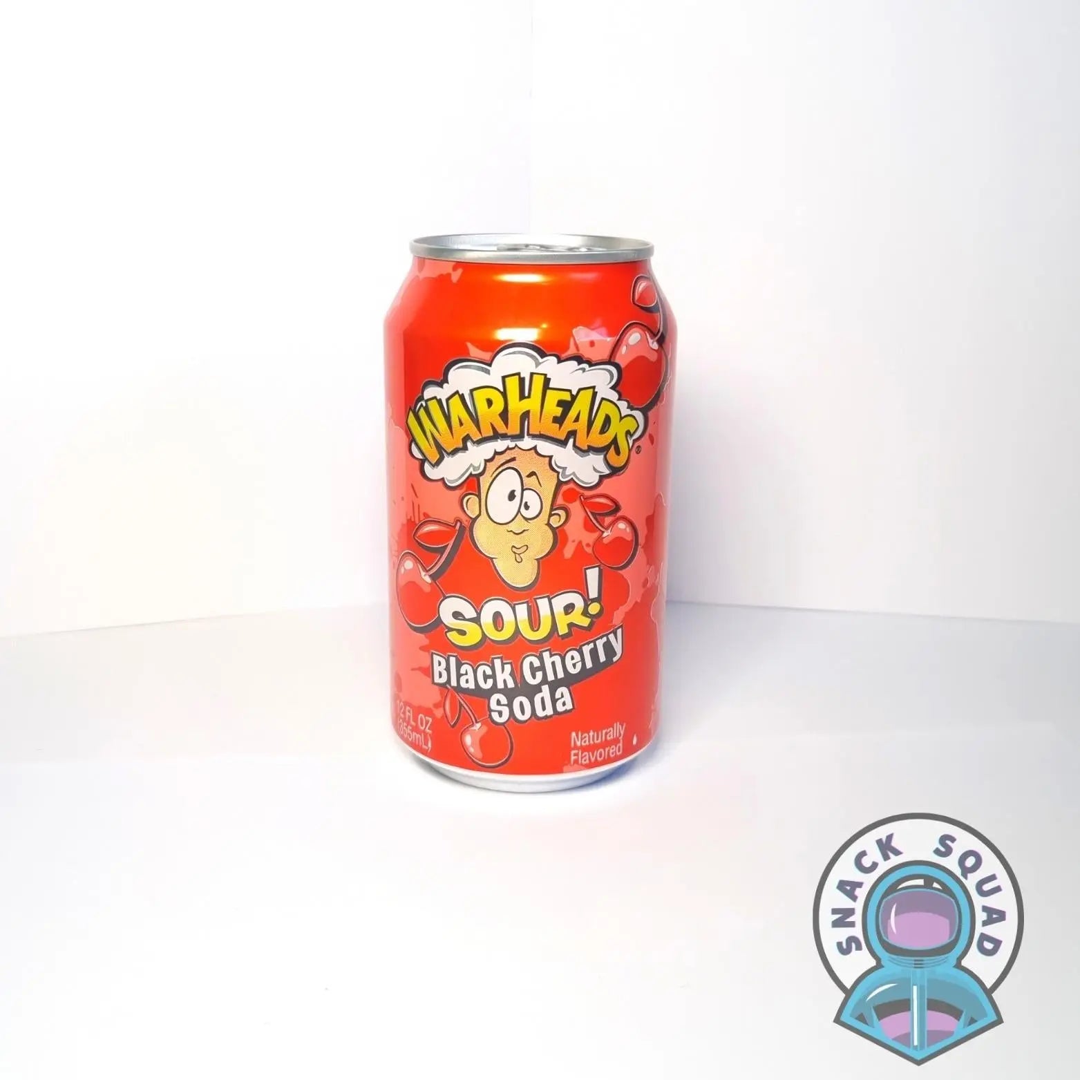 Warheads Sour Black Cherry Soda 330ml - Snack Squad - Snack Squad - Candy - Crisps - sweets - American - Japanese - snacks