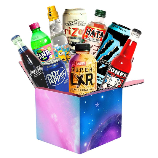Drinks Mystery Box - Snack Squad - Snack Squad - Candy - Crisps - sweets - American - Japanese - snacks