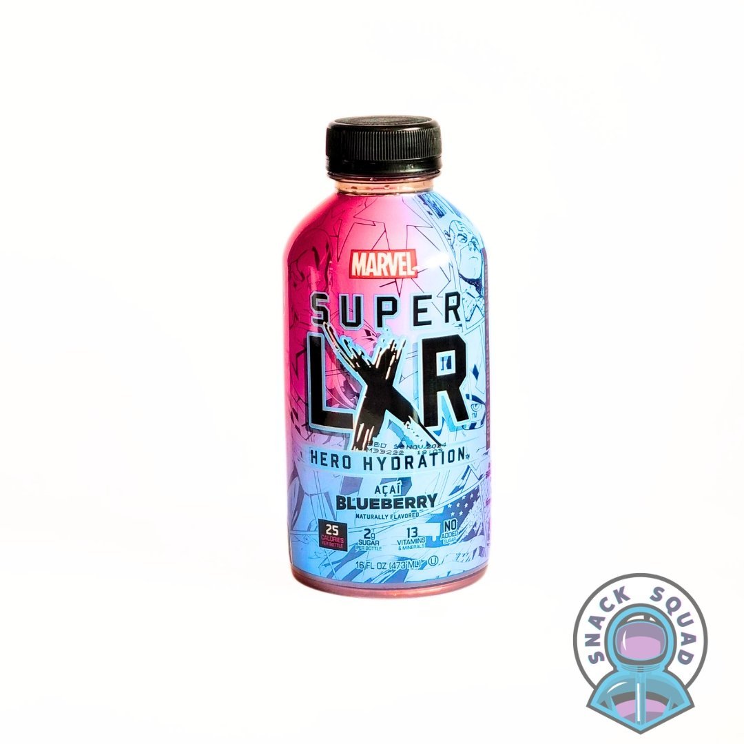 MARVEL SUPER LXR Acai Blueberry 473ml - Snack Squad - Snack Squad - Candy - Crisps - sweets - American - Japanese - snacks