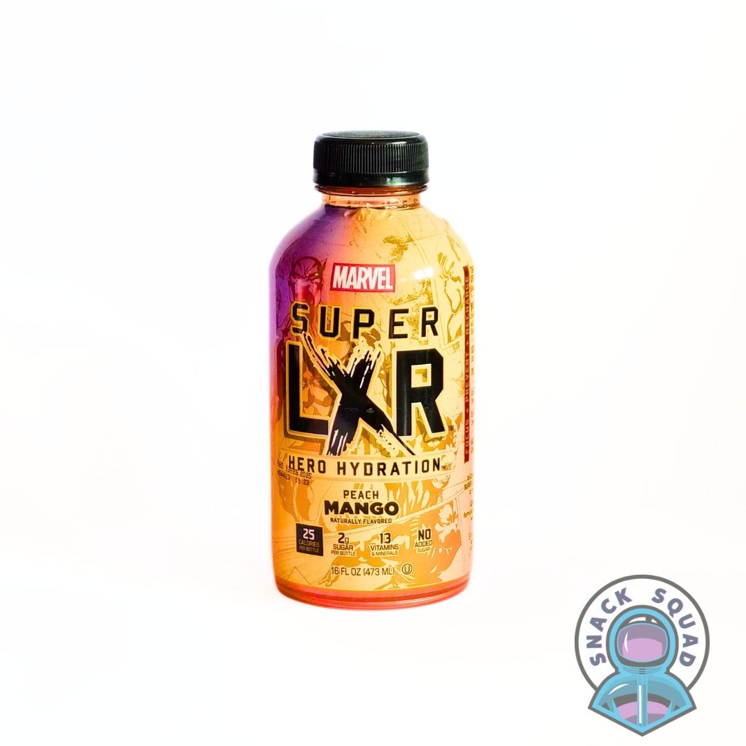 MARVEL SUPER LXR Peach Mango 473ml - Snack Squad - Snack Squad - Candy - Crisps - sweets - American - Japanese - snacks